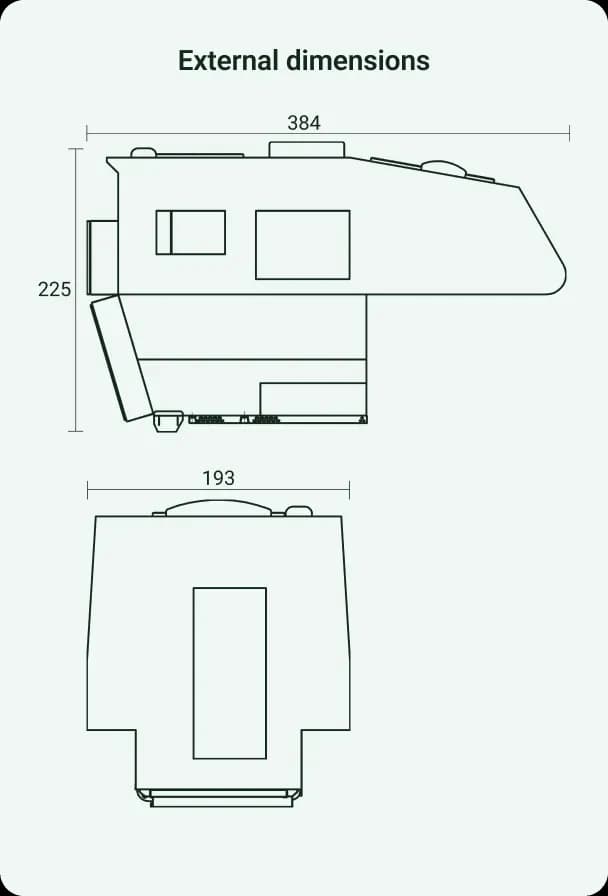 External dimensions